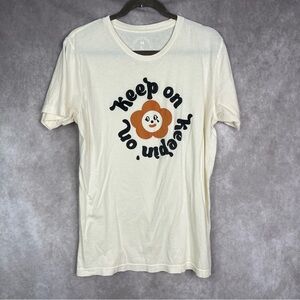Yarrow Goods Keep On Keepin On Short Sleeve Tee In Cream Size M